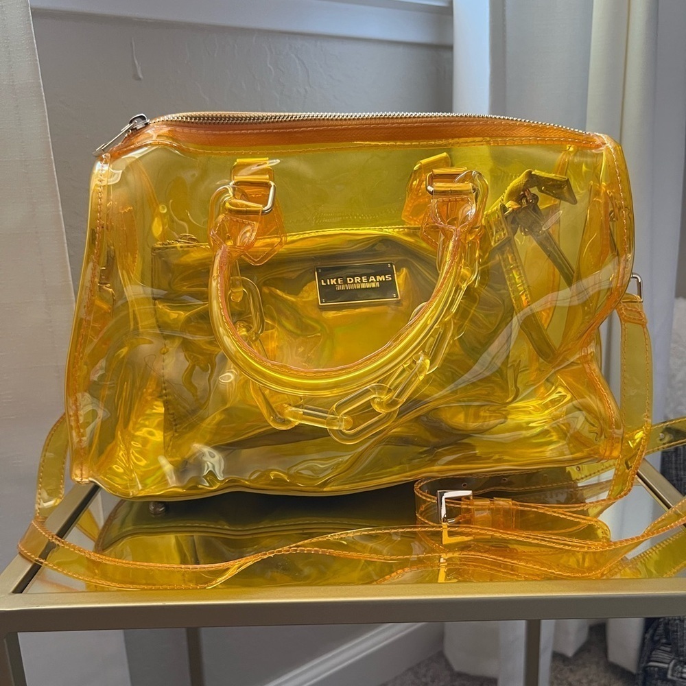 LIKE DREAMS plastic Boston bag